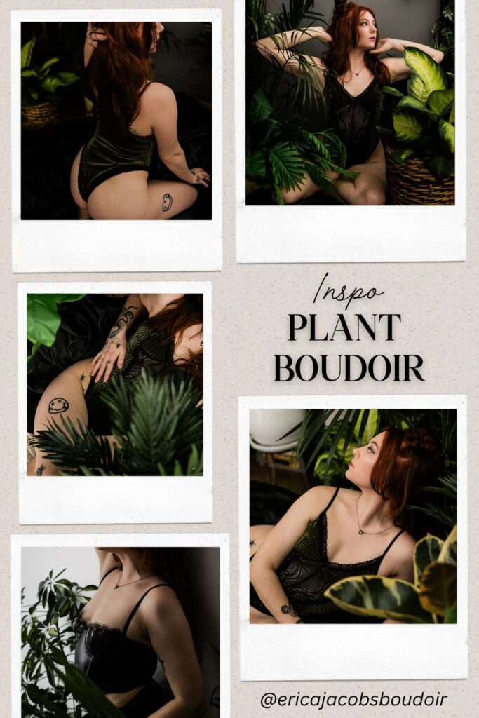 Plant boudoir collage